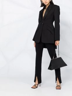 Alexander McQueen high-low blazer