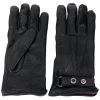 Alexander McQueen press-stud strap leather gloves