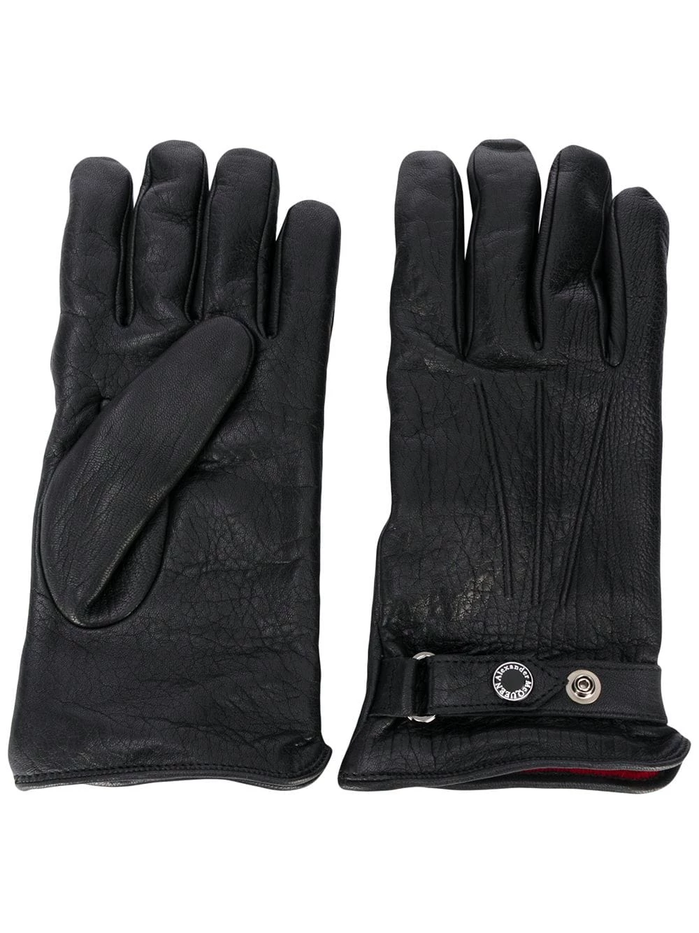 Promo ๐ Alexander McQueen Press stud strap leather gloves ๐ฏ 1 Alexander McQueen press-stud strap leather gloves