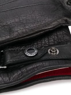 Alexander McQueen press-stud strap leather gloves