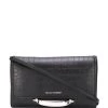 Alexander McQueen crocodile-effect clutch bag
