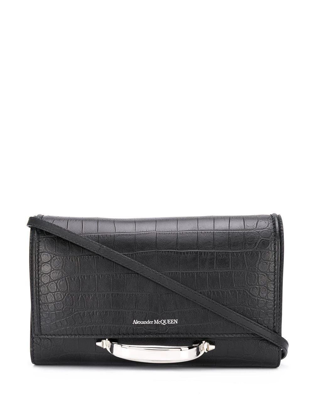 Deals ๐ Alexander McQueen Crocodile effect clutch bag ๐ 1 Alexander McQueen crocodile-effect clutch bag