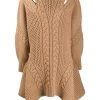 Alexander McQueen knitted handkerchief hem jumper