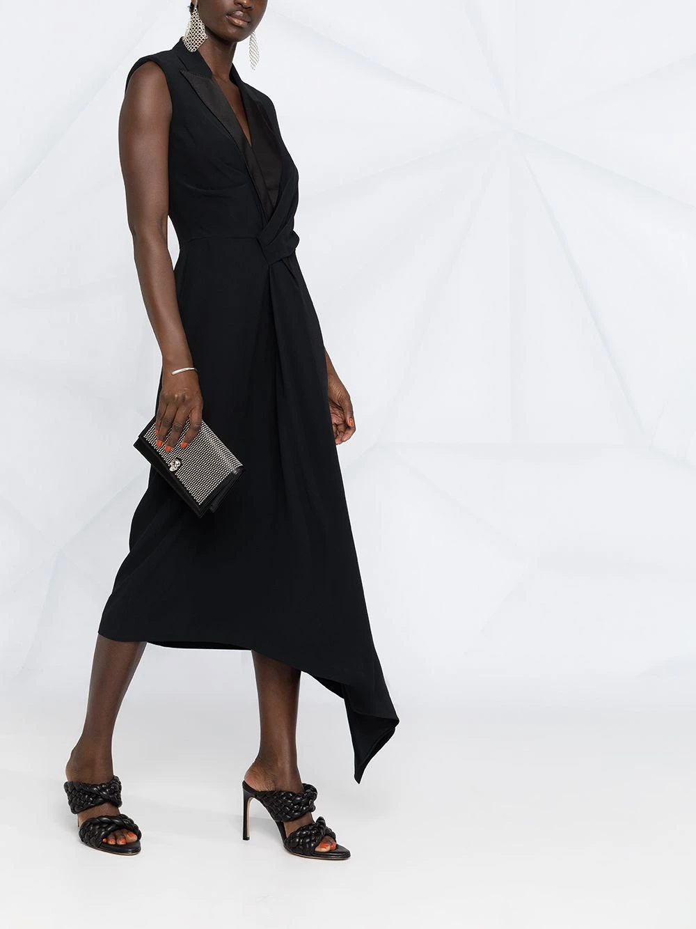 Best reviews of ๐คฉ Alexander McQueen Asymmetric draped midi ๐ dress โจ 6 Alexander McQueen asymmetric draped midi dress