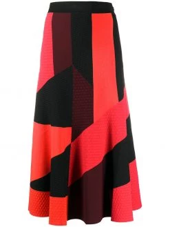 Alexander McQueen panelled mid-length skirt