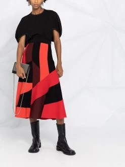 Alexander McQueen panelled mid-length skirt