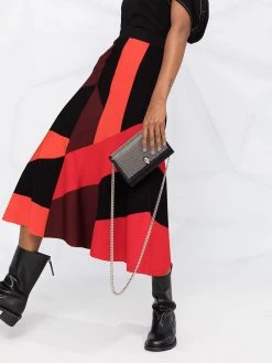 Alexander McQueen panelled mid-length skirt