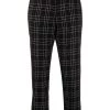 Alexander McQueen checked cropped trousers