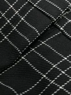 Alexander McQueen checked cropped trousers