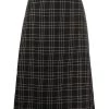 Alexander McQueen checked A-line skirt