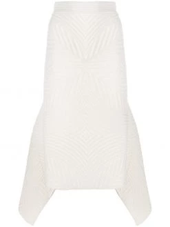 Alexander McQueen asymmetric knitted skirt