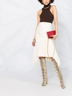 Alexander McQueen asymmetric knitted skirt