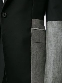 Alexander McQueen two-tone single-breasted suit jacket