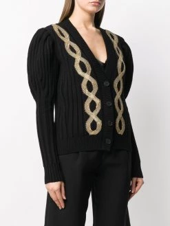 Alexander McQueen embellished knitted cardigan