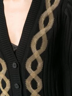 Alexander McQueen embellished knitted cardigan