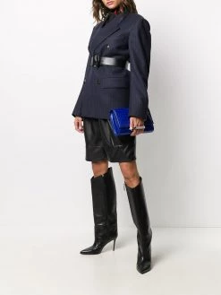 Alexander McQueen croc-effect handle-detail clutch bag