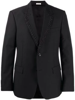 Alexander McQueen beaded single-breasted jacket
