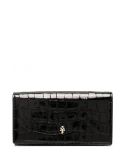 Alexander McQueen skull-embellished continental wallet