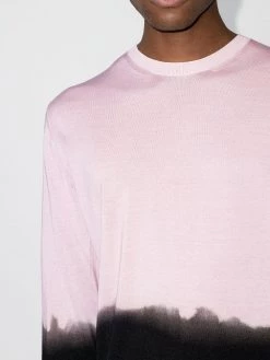 Alexander McQueen dip-dye crew-neck jumper