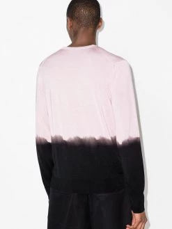 Alexander McQueen dip-dye crew-neck jumper