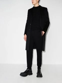 Alexander McQueen logo-tape straight-leg track pants