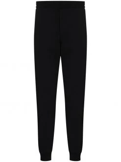 Alexander McQueen logo-tape straight-leg track pants