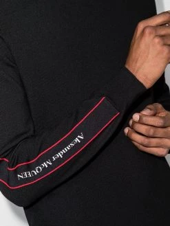 Alexander McQueen logo-tape wool jumper