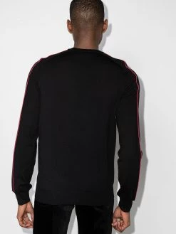 Alexander McQueen logo-tape wool jumper