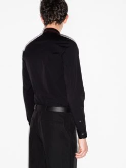 Alexander McQueen long-sleeved logo tape shirt