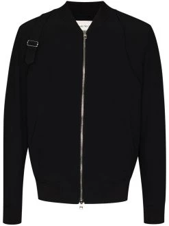 Alexander McQueen harness detail bomber jacket