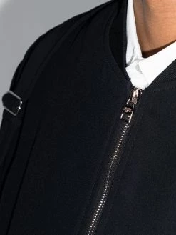 Alexander McQueen harness detail bomber jacket
