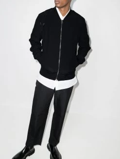 Alexander McQueen harness detail bomber jacket