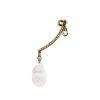 Alexander McQueen crystal-embellishment pearl pendant ear cuff