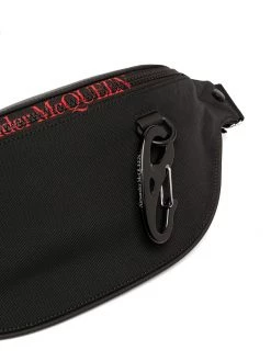 Alexander McQueen Harness logo-print belt bag