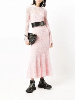 Alexander McQueen crocheted lace midi dress