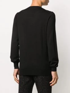 Alexander McQueen skull patch knitted jumper