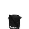 Alexander McQueen logo messenger bag