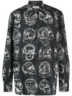 Alexander McQueen skull-print shirt