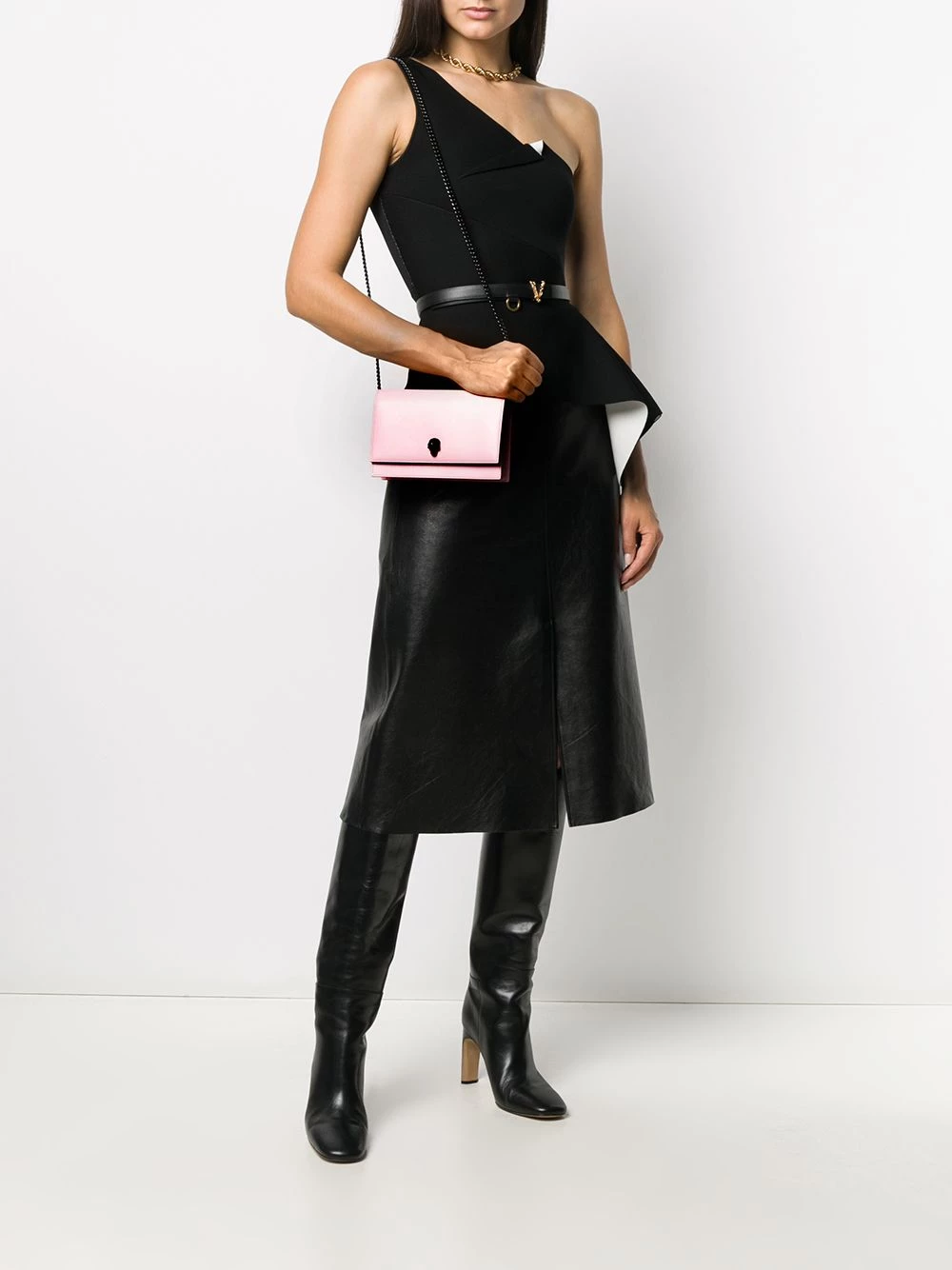 Discount ⌛ Alexander McQueen Skull motif mini clutch bag 🌟 2 Alexander McQueen skull motif mini clutch bag