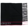 Alexander McQueen logo-stripe scarf