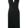 Alexander McQueen slot neckline midi dress