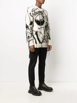 Alexander McQueen Exploded Skull intarsia jumper