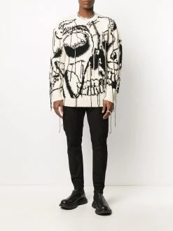 Alexander McQueen Exploded Skull intarsia jumper