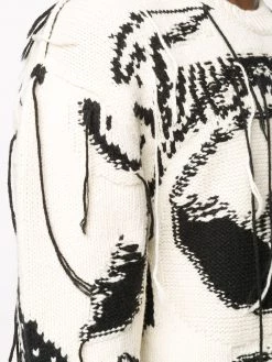 Alexander McQueen Exploded Skull intarsia jumper