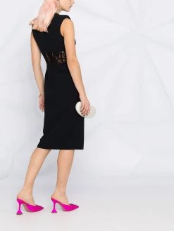 Best deal 🎉 Alexander McQueen Lace detail fitted 👗 dress 🛒 11 Alexander McQueen lace-detail fitted dress