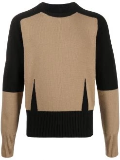 Alexander McQueen colour-block knitted jumper