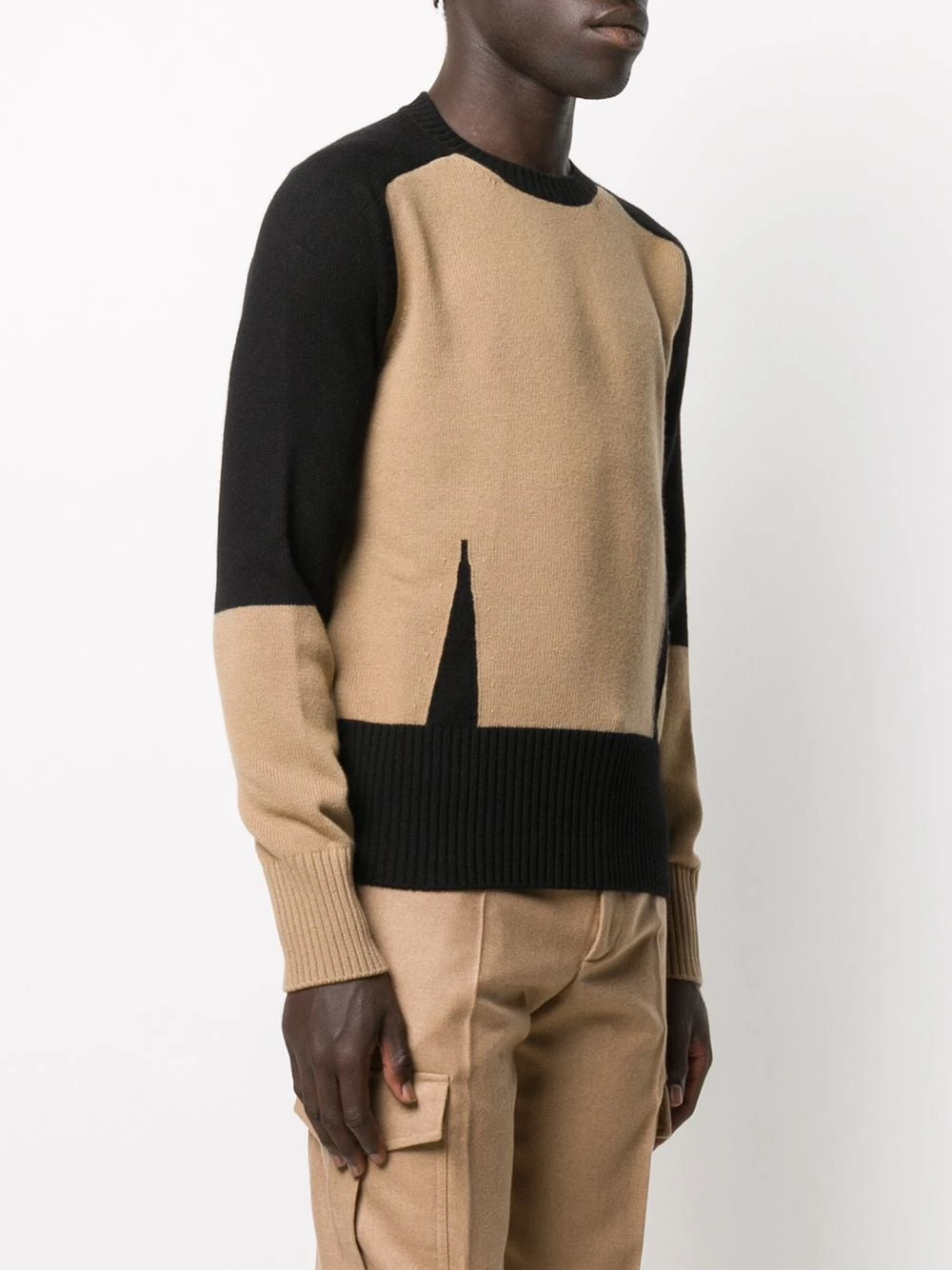 Outlet ๐ Alexander McQueen Colour block knitted jumper โญ 3 Alexander McQueen colour-block knitted jumper
