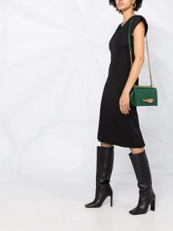 Alexander McQueen V-neck fitted dress