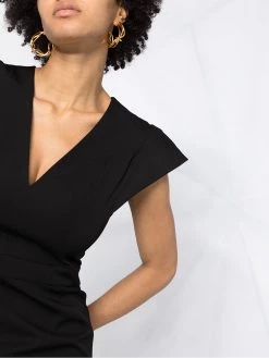 Alexander McQueen V-neck fitted dress