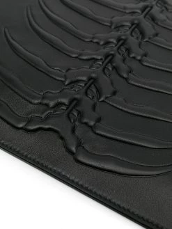 Alexander McQueen embossed zip pouch bag